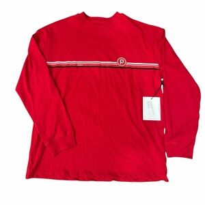 Spiritual Gangster x Pure Barre Denver Long Sleeve Tee Red Cotton size small